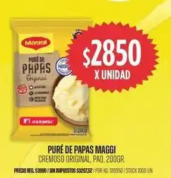 Supermercados Vea Maggi - puré de papas original oferta