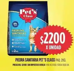 Supermercados Vea Class - piedritas sanitarias oferta