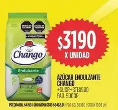 Supermercados Vea Chango - azúcar endulzante oferta