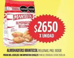 Supermercados Vea Mantecol - almohaditas rellenas oferta