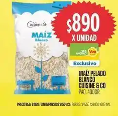 Supermercados Vea Cuisine - maíz pelado blanco oferta