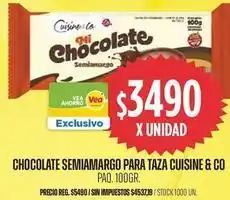 Supermercados Vea Cuisine - chocolate semiamargo para taza oferta