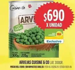 Supermercados Vea Cuisine - arvejas oferta