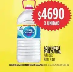 Supermercados Vea Pureza - agua oferta