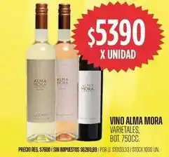 Supermercados Vea Alma mora - vino alma mora varietales oferta