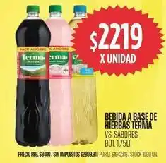 Supermercados Vea Terma - bebida a base de hierbas oferta