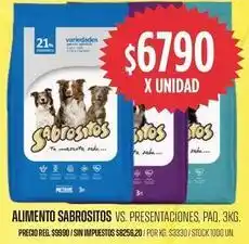 Supermercados Vea Sabrositos - alimento sabrositos vs. presentaciones oferta