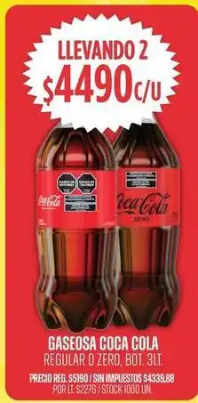 Supermercados Vea Coca cola - gaseosa coca cola regular o zero oferta