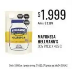 Supermercados Tadicor Hellmann's - mayonesa oferta