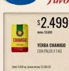 Supermercados Tadicor Chamigo - yerba oferta