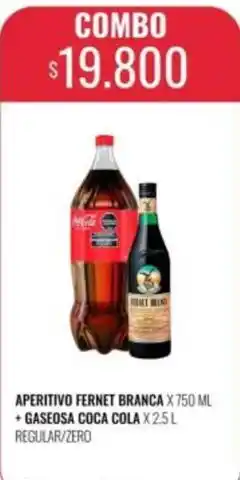 Supermercados Tadicor Coca cola - aperitivo fernet branca + gaseosa coca cola oferta