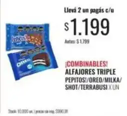 Supermercados Tadicor Oreo - alfajores triple pepitos/oreo/milka/shot/terrabusi oferta