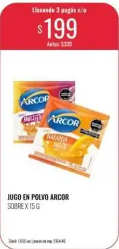 Supermercados Tadicor Arcor - jugo en polvo oferta