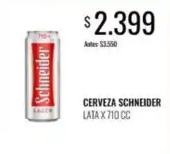 Supermercados Tadicor Schneider - cerveza lata oferta