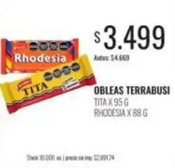 Supermercados Tadicor Terrabusi - obleas oferta