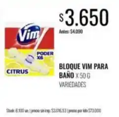 Supermercados Tadicor Vim - bloque para ba uevo x 50 g oferta