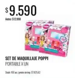 Supermercados Tadicor Set de maquillaje portable oferta