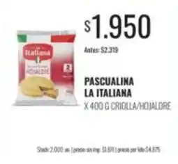 Supermercados Tadicor La italiana - pascualina hojaldre oferta