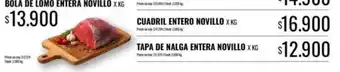 Supermercados Tadicor Bola de lomo entera novillo oferta