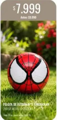 Supermercados Tadicor Spiderman - pelota de fútbol oferta