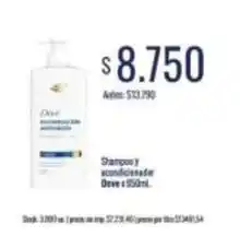 Supermercados Tadicor Dove - shampoo y acondicionador oferta