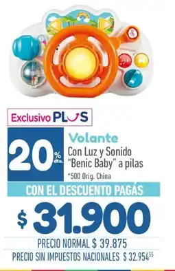 La Anonima Benic Baby volante con luz y sonido oferta