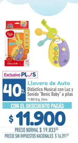 La Anonima Benic Baby llavero de auto oferta