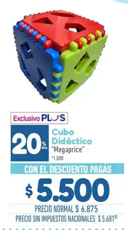 La Anonima Exclusivo PLUS Cubo Didáctico "Megaprice" oferta