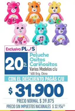 La Anonima Peluche Ositos Cariñositos oferta