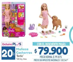 La Anonima Barbie muñeca cachorros oferta