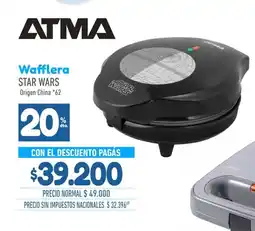 La Anonima Atma wafflera star wars oferta