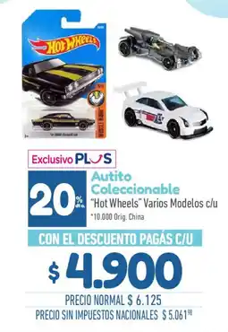 La Anonima Hot wheels autito coleccionable oferta