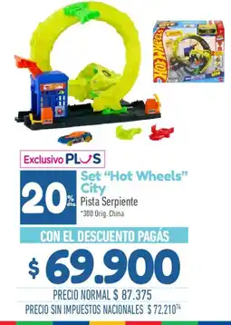 La Anonima Hot wheels set city pista serpiente oferta