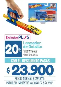 La Anonima Hot Wheels lanzador de bolsillo oferta