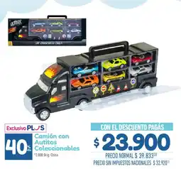 La Anonima Ultrax camión con autitos coleccionables oferta