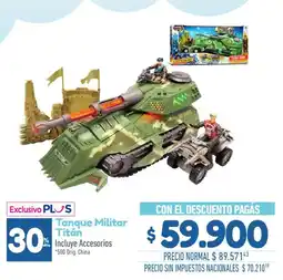 La Anonima Exclusivo PLUS Tanque Militar Titán oferta