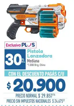 La Anonima Nerf pistola lanzadora mediana oferta