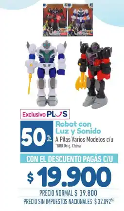 La Anonima Exclusivo PLUS Robot con Luz y Sonido oferta