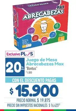 La Anonima Bontus abrecabezas max oferta