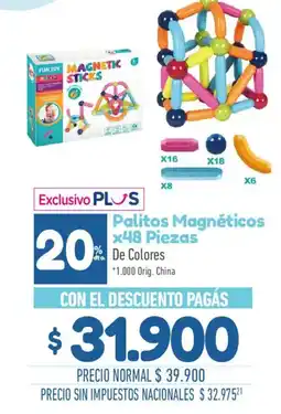 La Anonima Fun toy palitos magnéticos oferta
