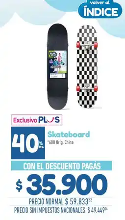 La Anonima Play spot skateboard oferta