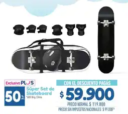 La Anonima Exclusivo PLUS Súper Set de Skateboard oferta