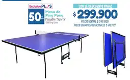 La Anonima Sparta mesa de ping pong plegable oferta