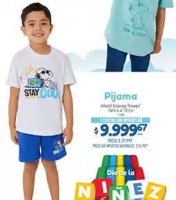 La Anonima Snoopy infantil estampa oferta