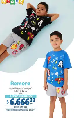 La Anonima Avengers Infantil Estampa oferta