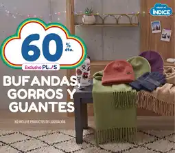 La Anonima Exclusivo plus bufandas gorros y guantes oferta