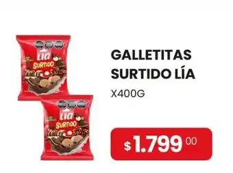 Piantoni Supermayorista Lía galletitas surtido oferta