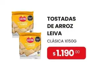 Piantoni Supermayorista Leiva tostadas de arroz clásicas oferta