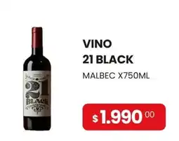 Piantoni Supermayorista 21 black malbec oferta