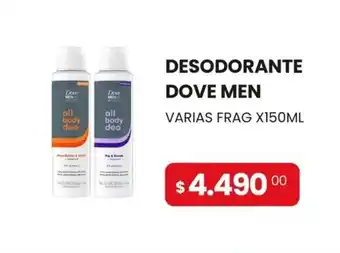Piantoni Supermayorista Dove men desodorante oferta